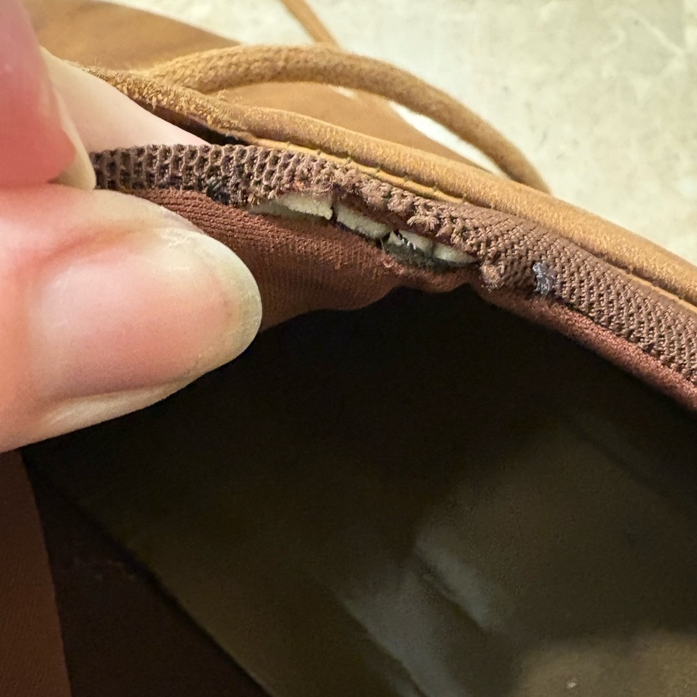 Brown Suede Low-Top Sneakers with White Soles - Picture 6 of 7